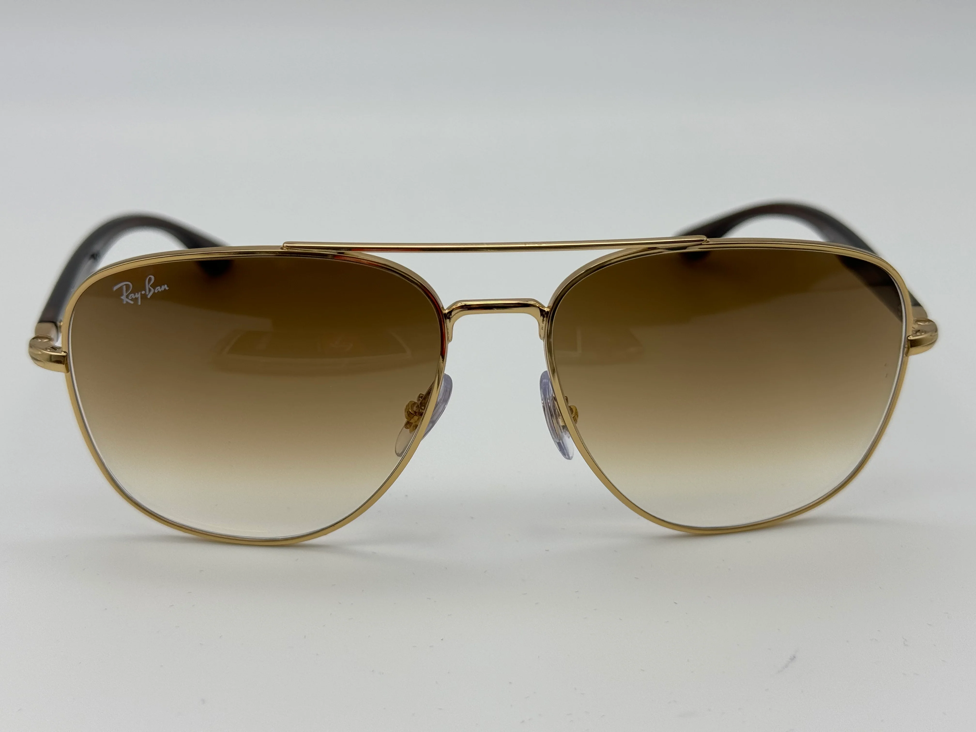 Ray-Ban RB 3683 56mm Gold / Clear Gradient Brown 001 /51 Italy NEW Small Factory defect - Image 4
