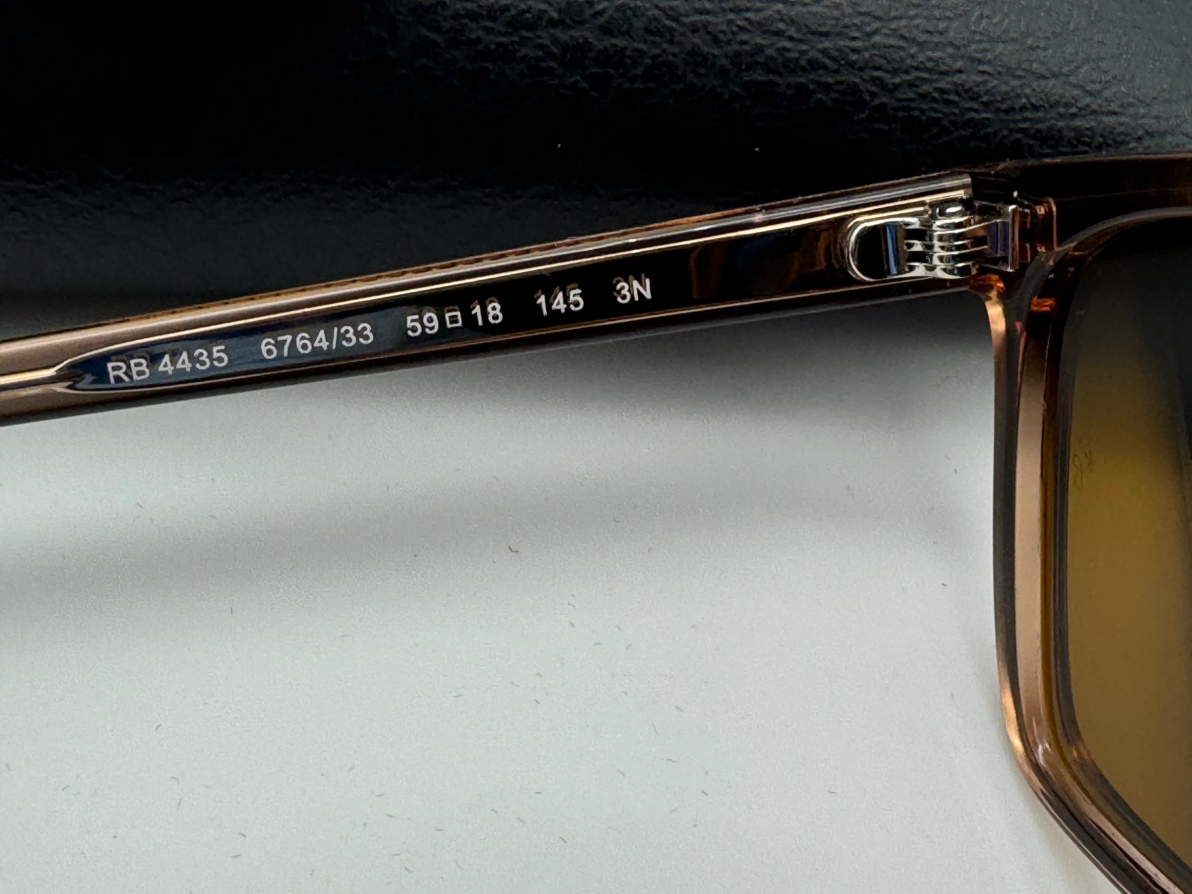 Ray-Ban RB 4435 59mm 6764 / 33 Polished Transparent Brown / Brown NEW - Image 4