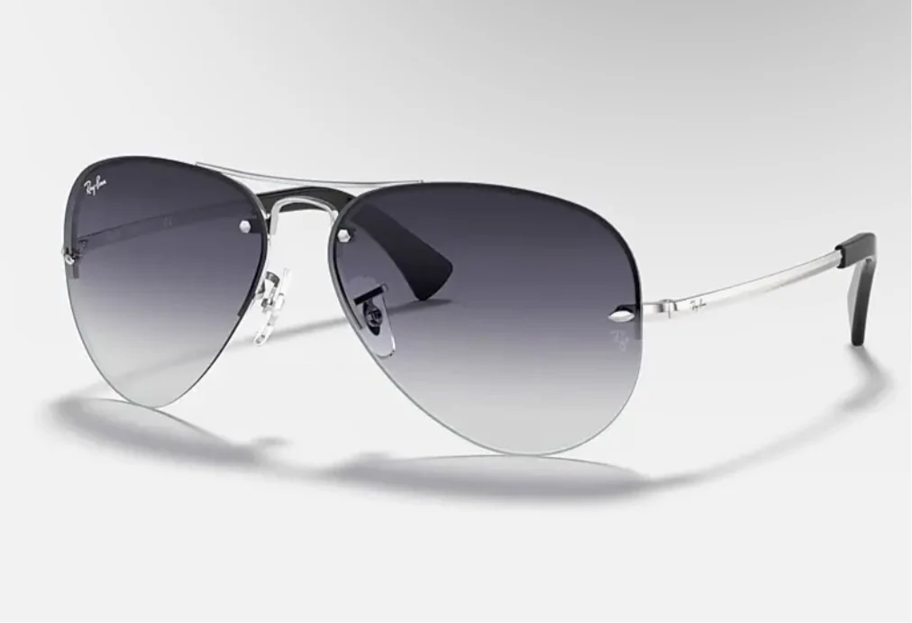 Ray Ban RB3449 Aviator 003/8G 59mm Gray Gradient Silver