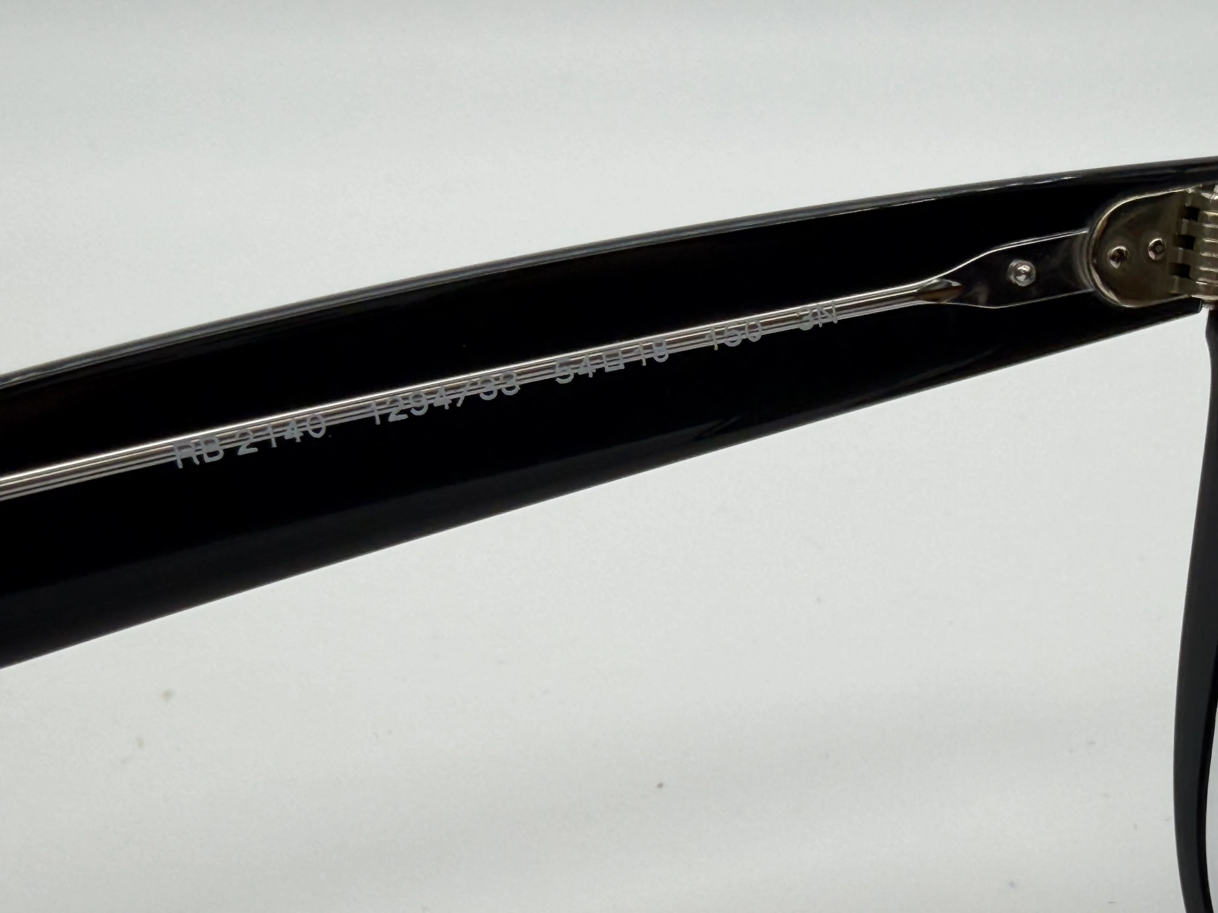 Ray-Ban Wayfarer 54mm Black on Transparent / Brown G15 Crystal Lens RB 2140 1294 / 33 Itlay NEW - Image 7