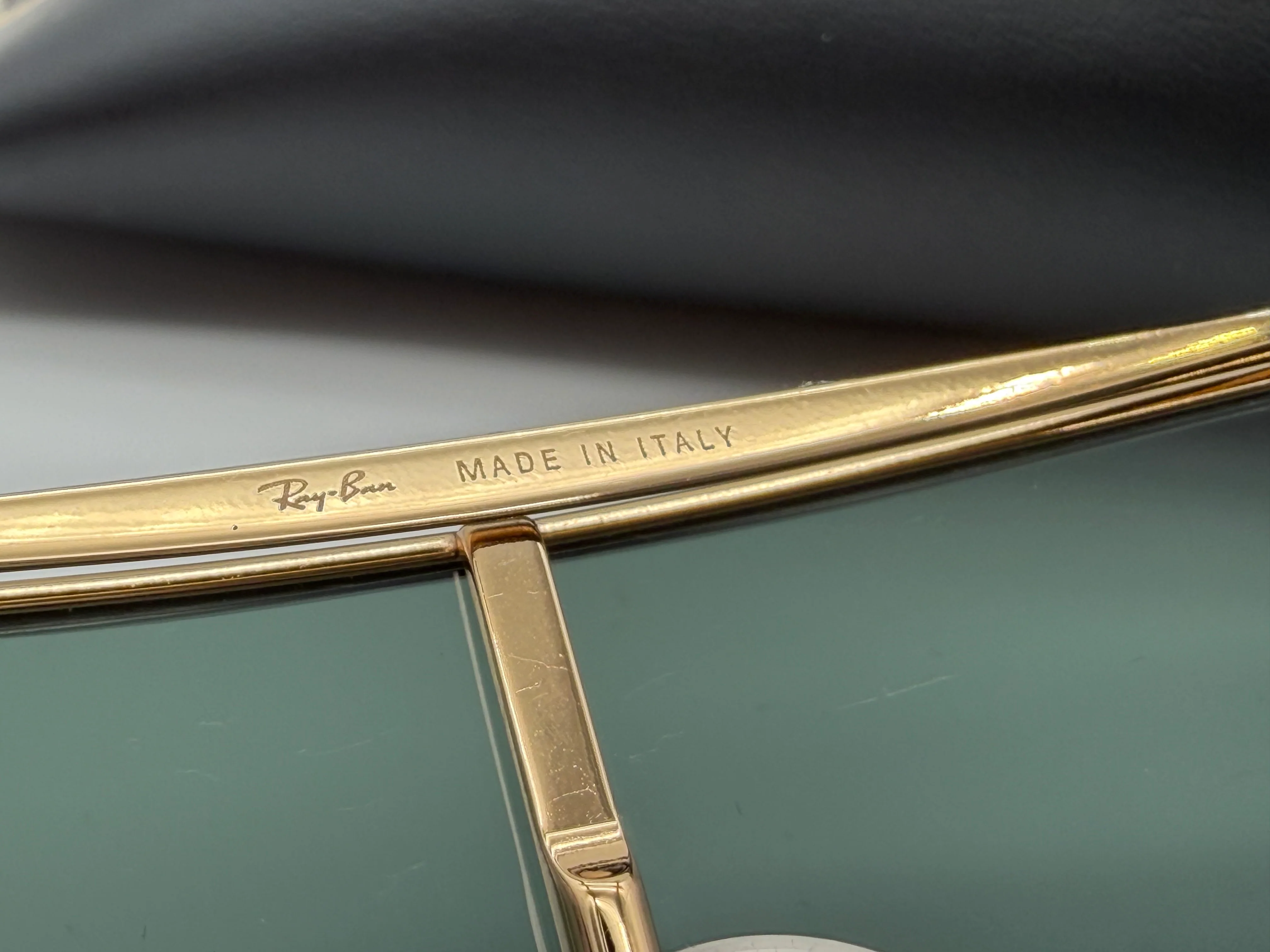 Ray-Ban Wings II RB 3697 Gold / Dark Green 905 / 071 Itlay NEW - Image 12