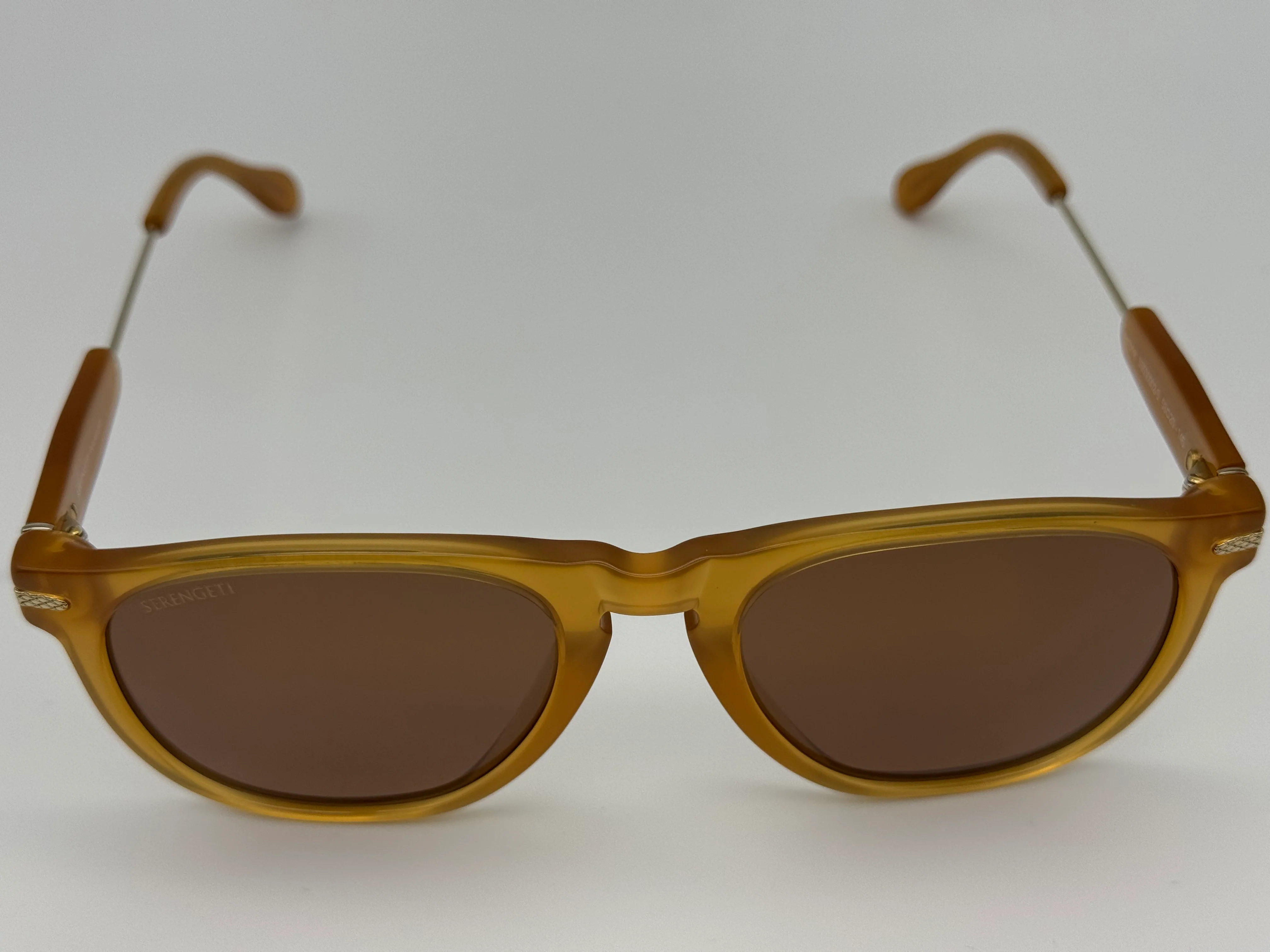 Serengeti Amboy 53mm Shiny Honey Acetate / Shiny Light Gold Metal Polarized Photochromic SS530002 Italy NEW - Image 10