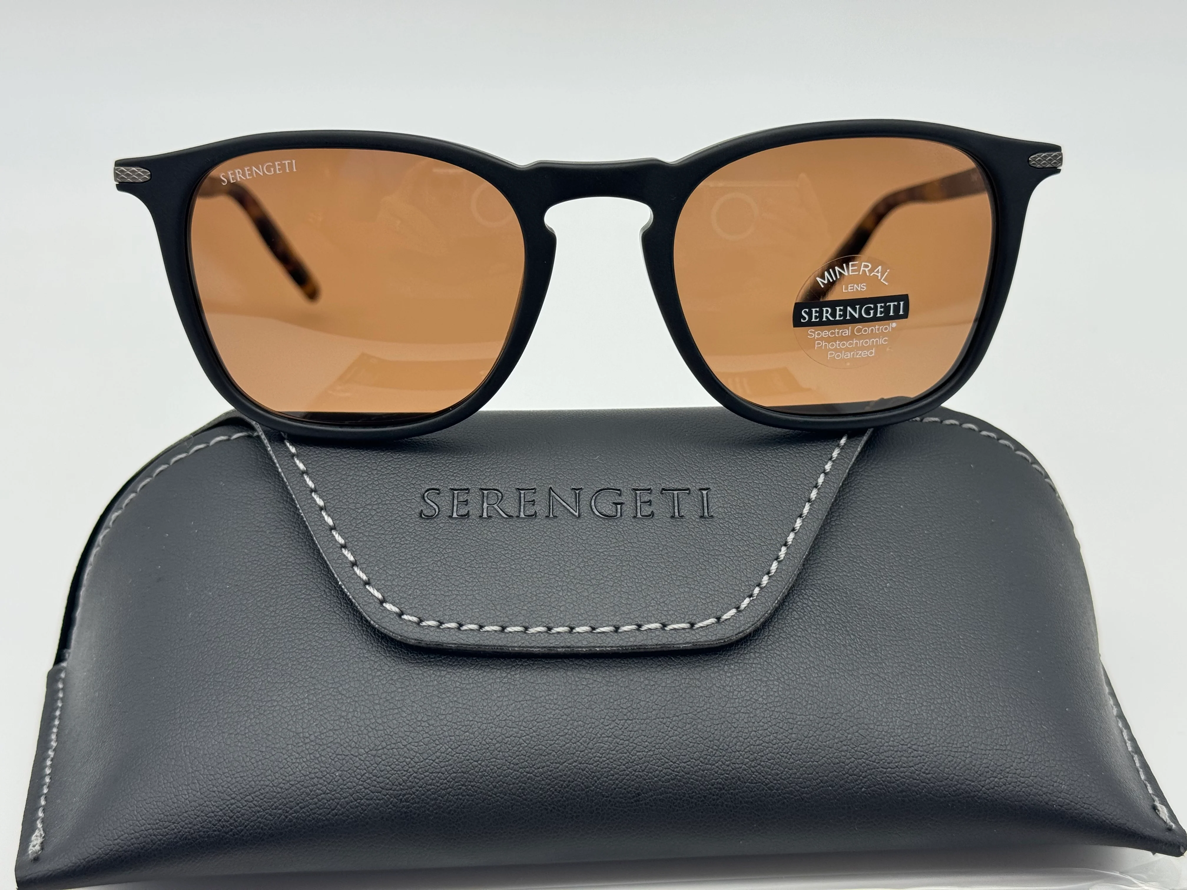 Serengeti Delio 51mm 8854 Matte Black / Polarized Drivers Mineral Glass Italy NEW - Image 4