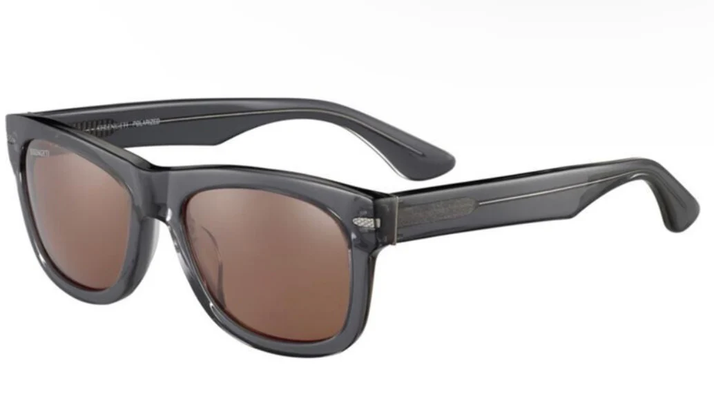 Serengeti FOYT 53mm Shiny Transparent Gray / Mineral Polarized Photochromic Drivers lens SS549003 Italy NEW - Image 2