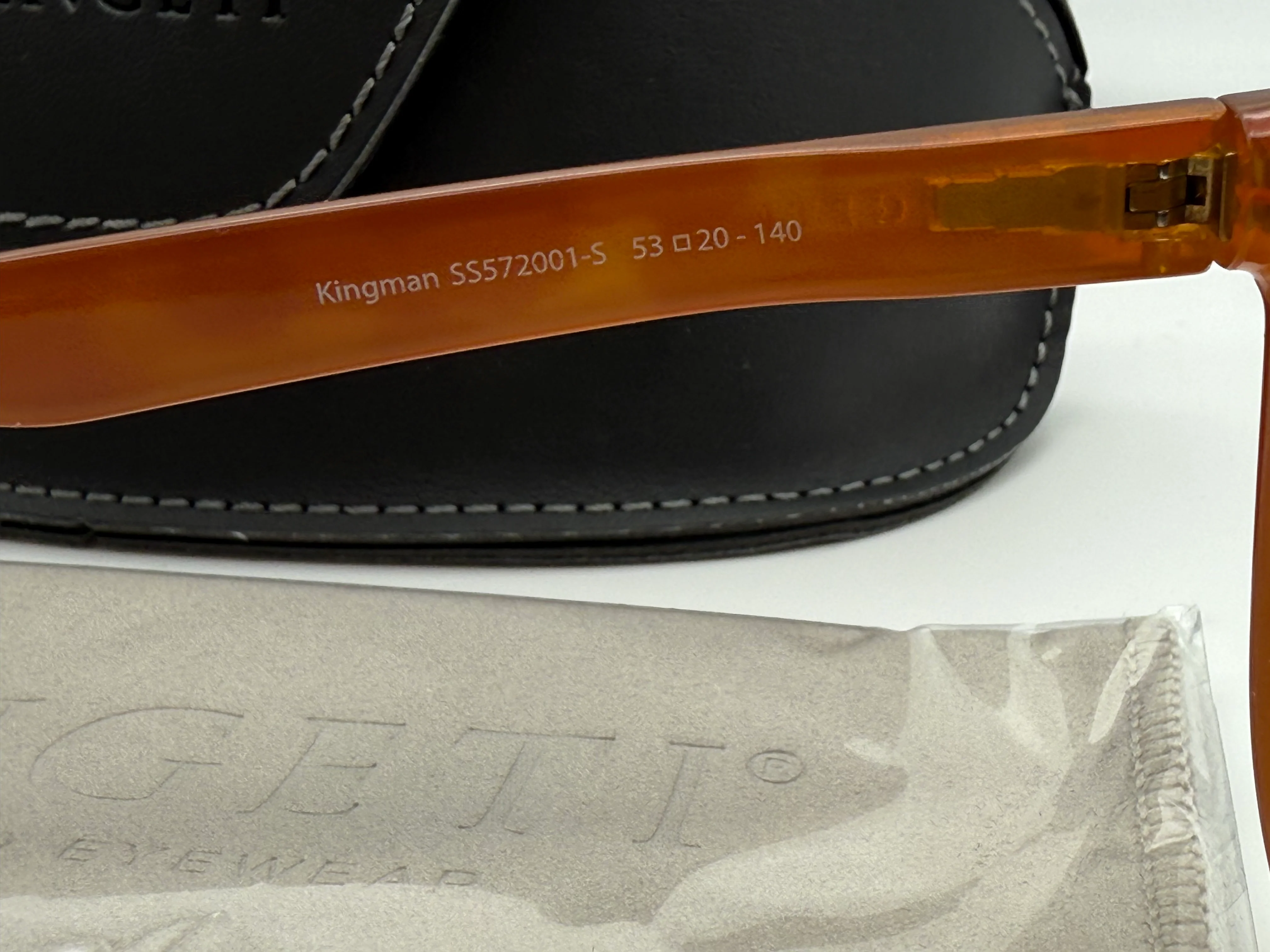 Serengeti Kingman 53mm Shiny Milky Vintage Tortoise -Saturn Polarized 555nm NEW - Image 7