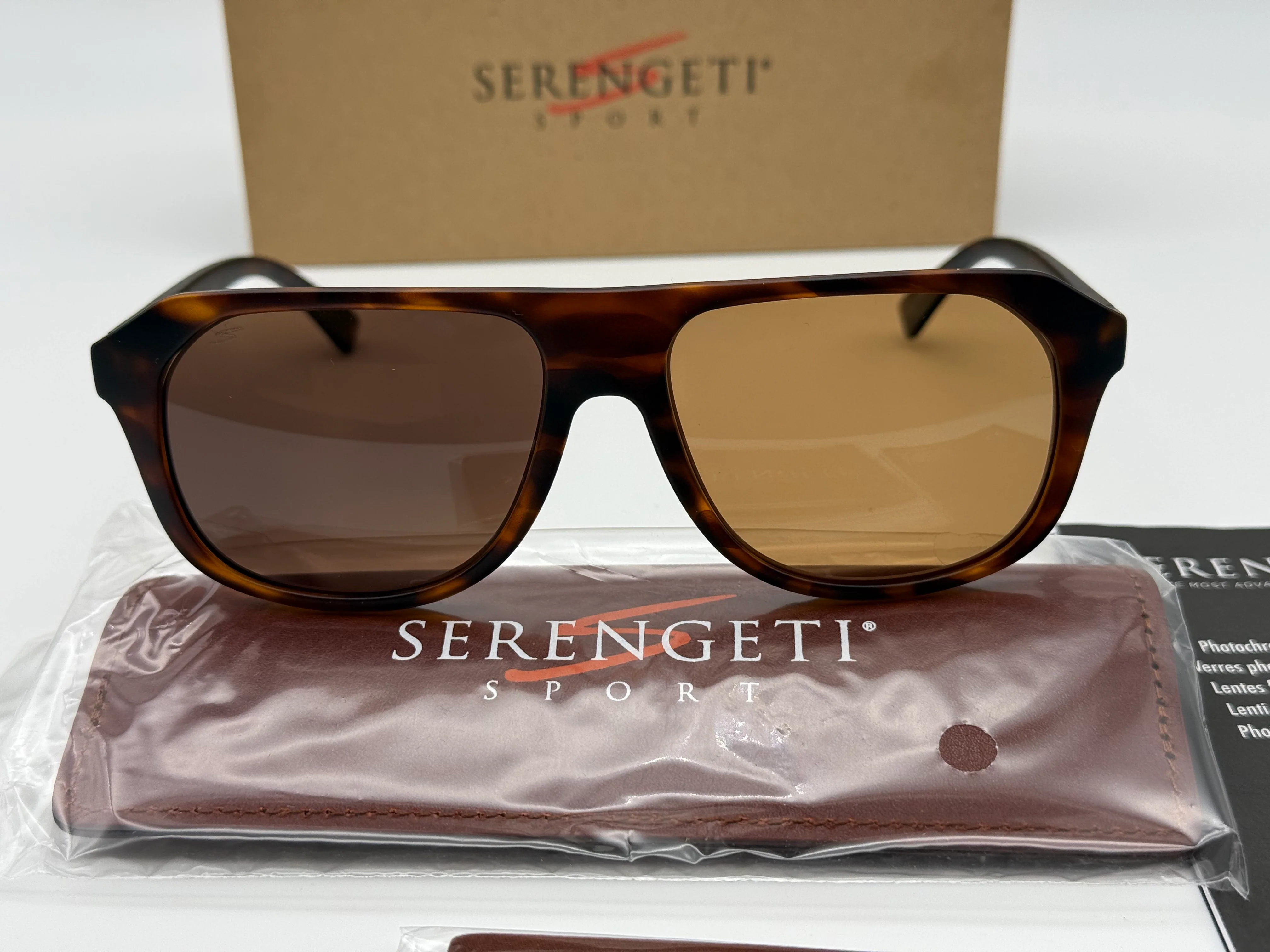 Serengeti Oatman 57mm SS 535002 Matte Classic Tortoise Spirit Polarized Drivers Italy NEW - Image 4