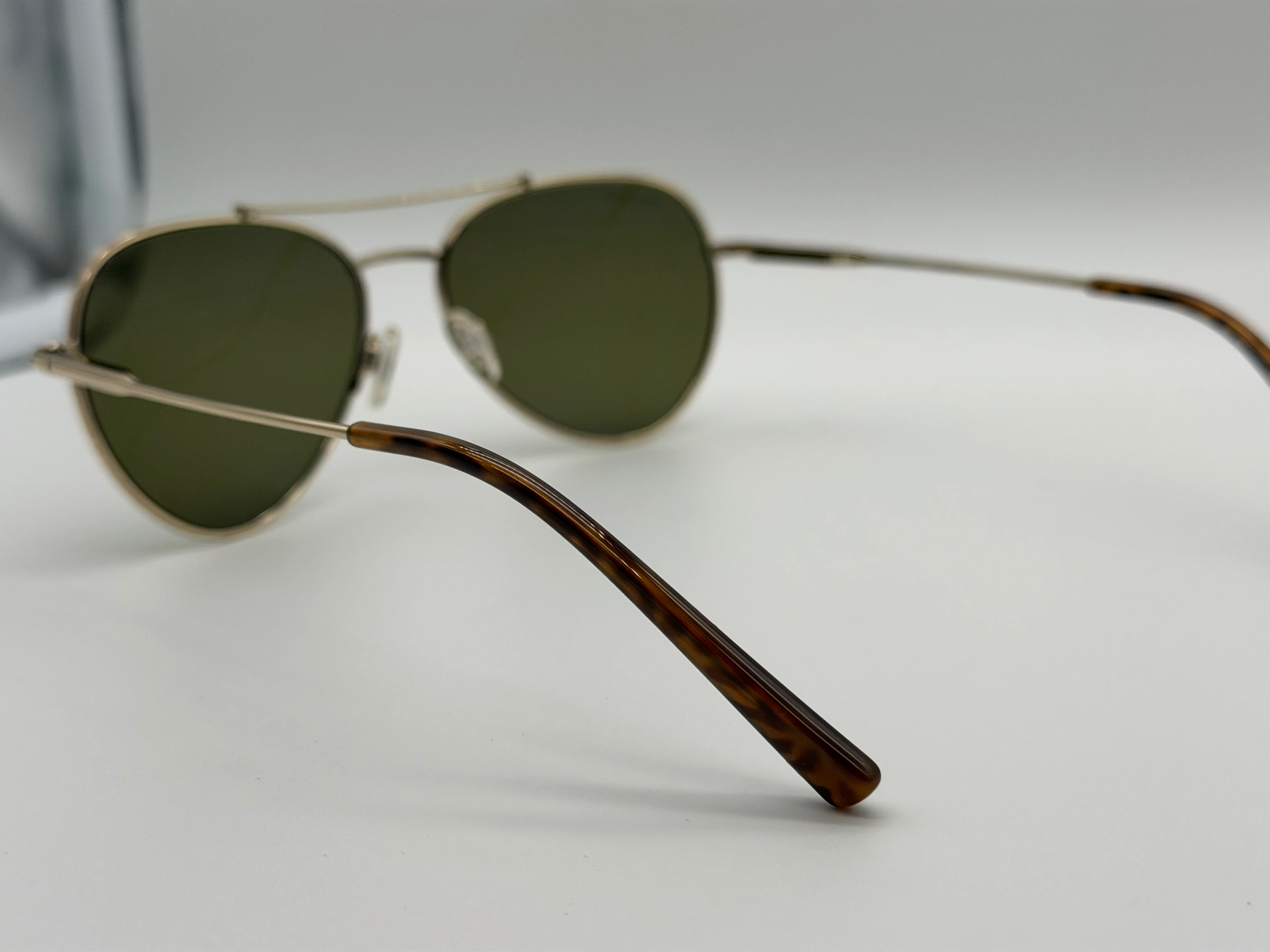 Serengeti Pete 58mm SS 599005 Polarized 555nm Photochromic Lens  Shiny Light Gold / Shiny Havana Tips Italy NEW - Image 3