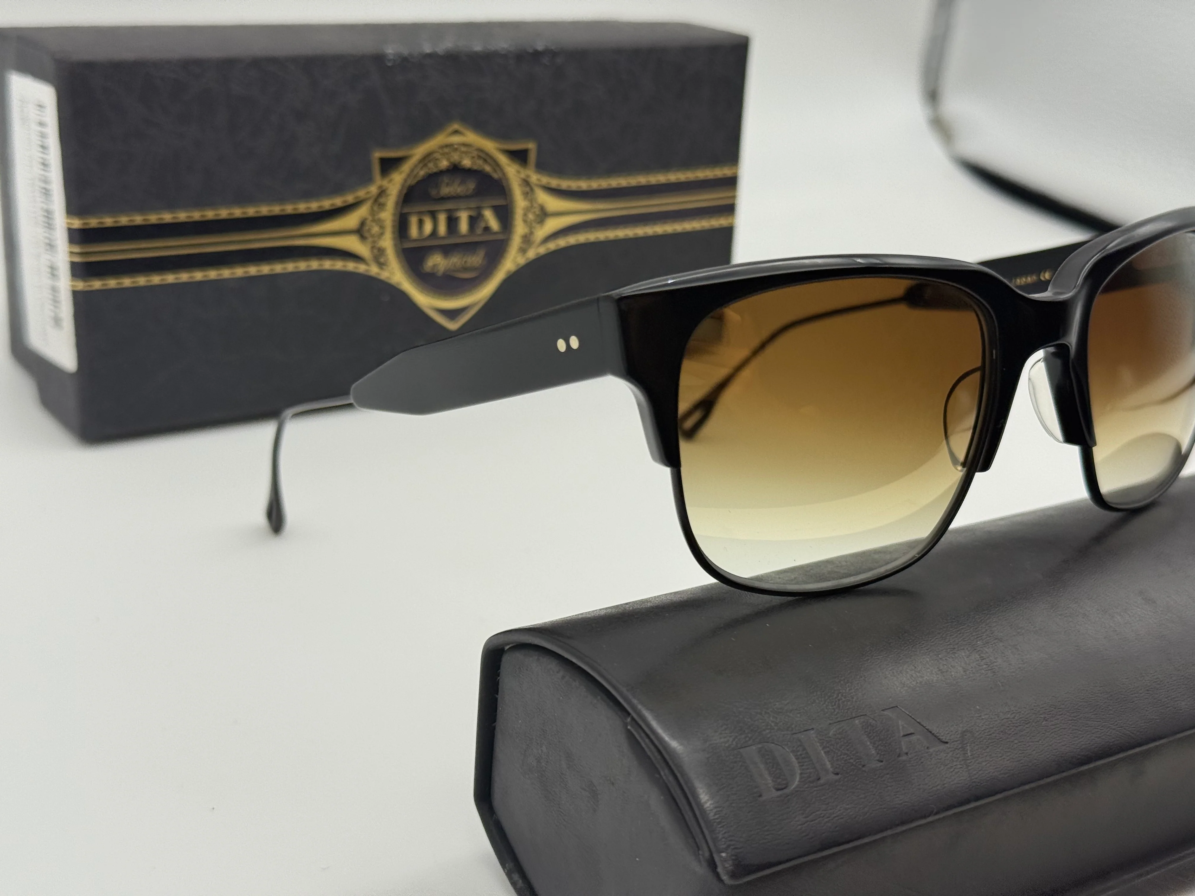 DITA Traveller 55mm Black / Iron Titanium Gold Gradient Japan NEW - Image 3