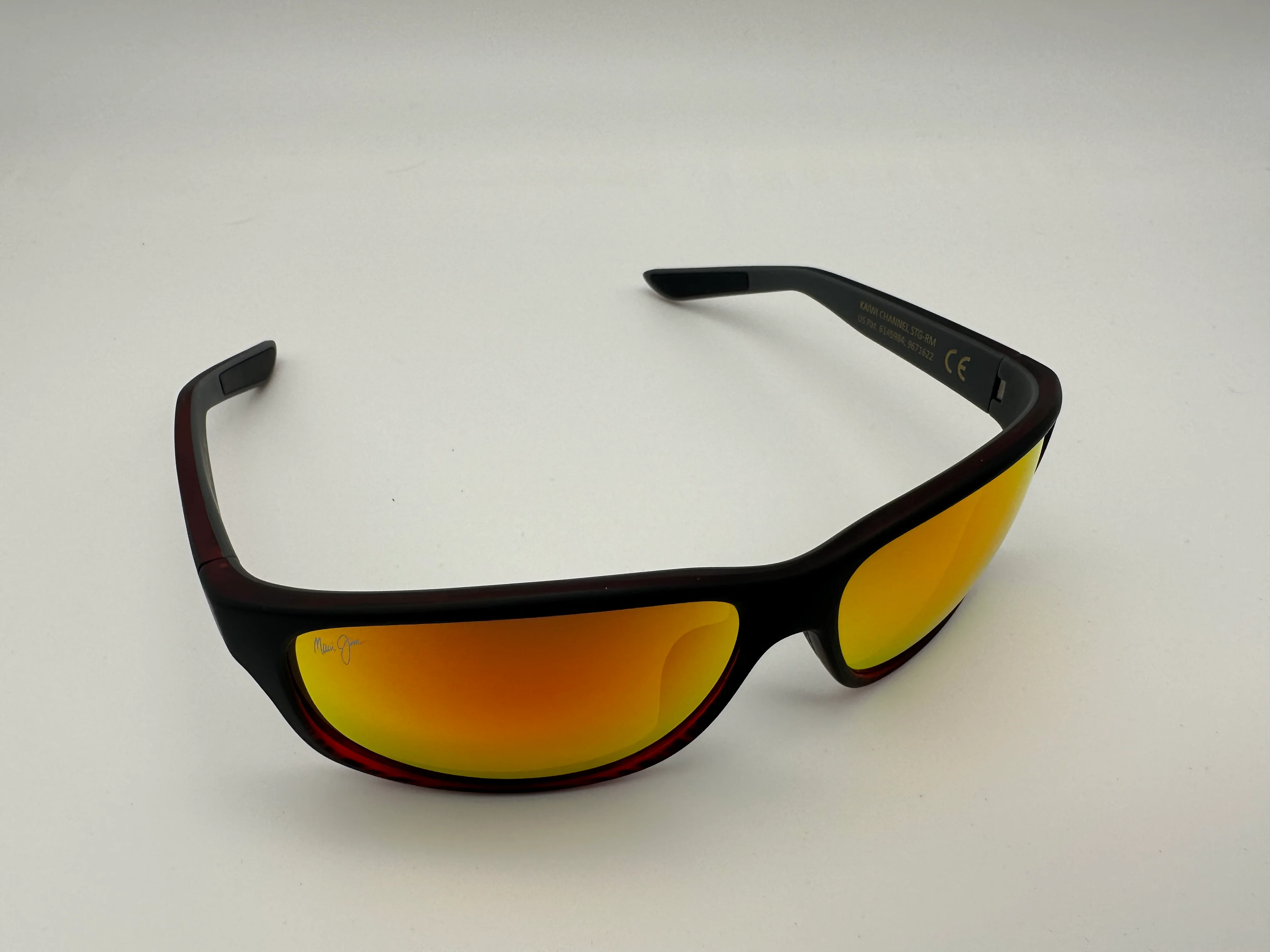 Maui Jim Kaiwi Channel 62mm Burgundy Stripe Hawaii Lava 62mm NEW - Image 4