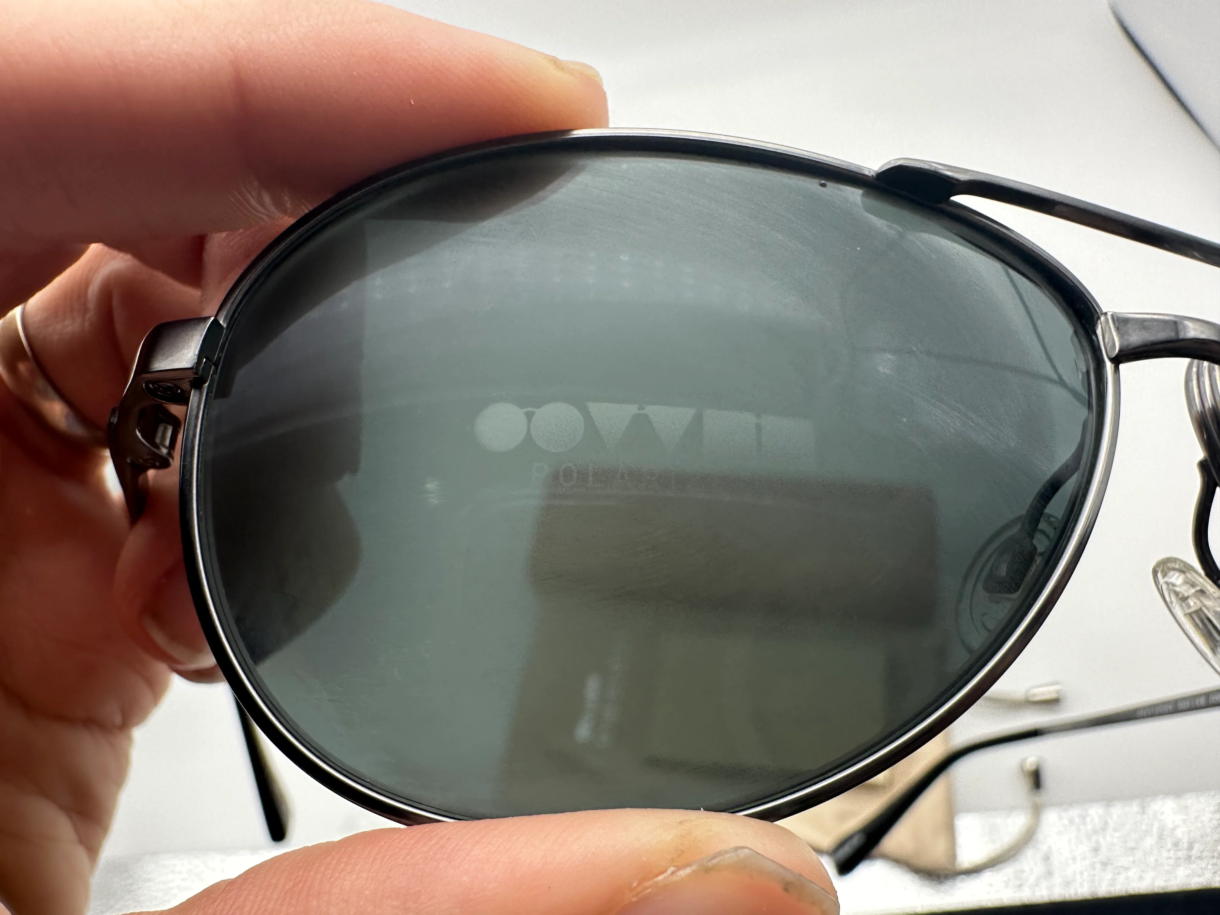 Oliver Peoples Copter 62mm OV 1120ST 507148 VFX Midnight Express Polarized Gun Metal New - Image 10