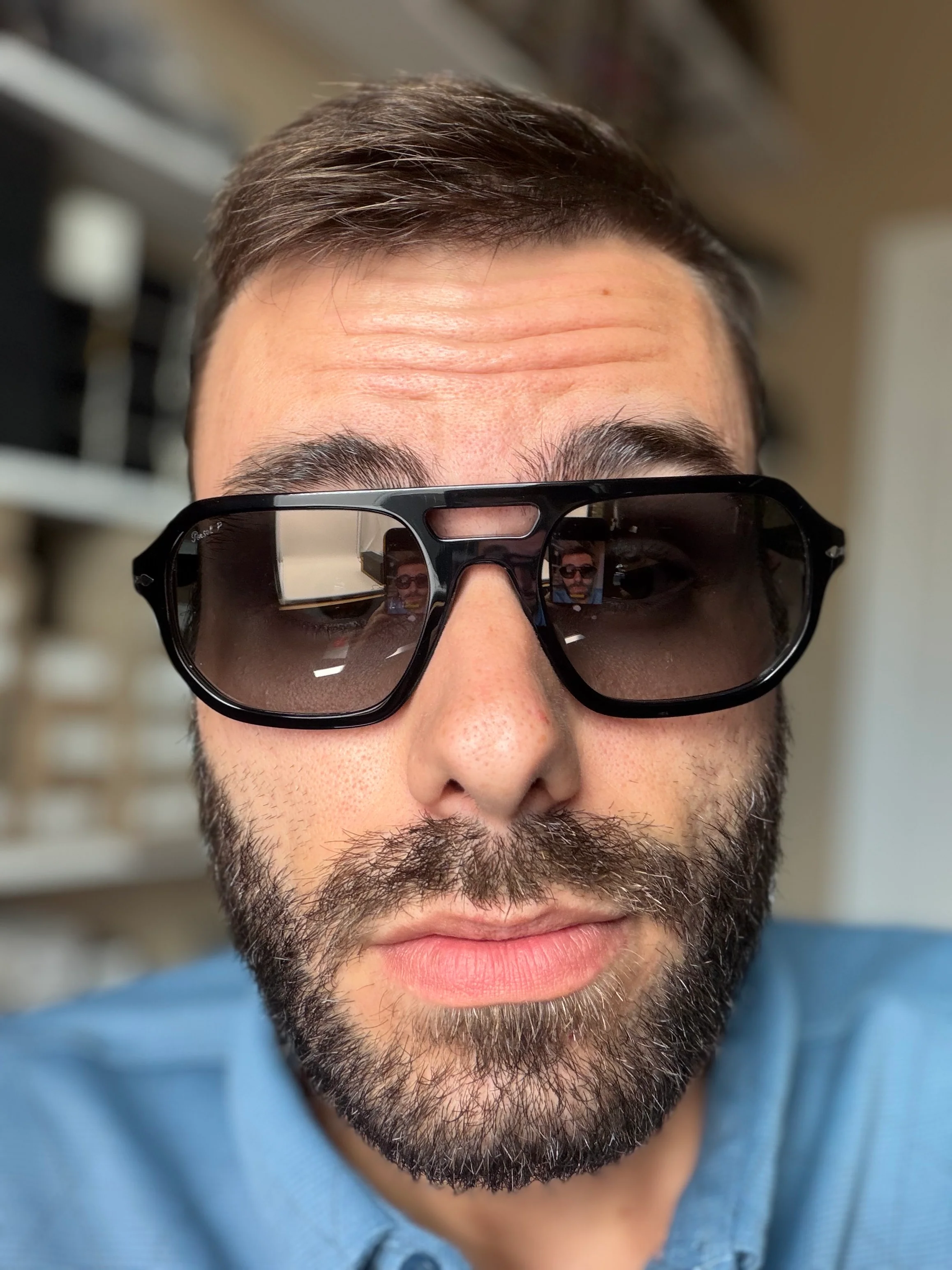 Persol Guido PO 3392 S 56mm Black / Gray Gradient Polarized 95 / M3 Itlay NEW - Image 12