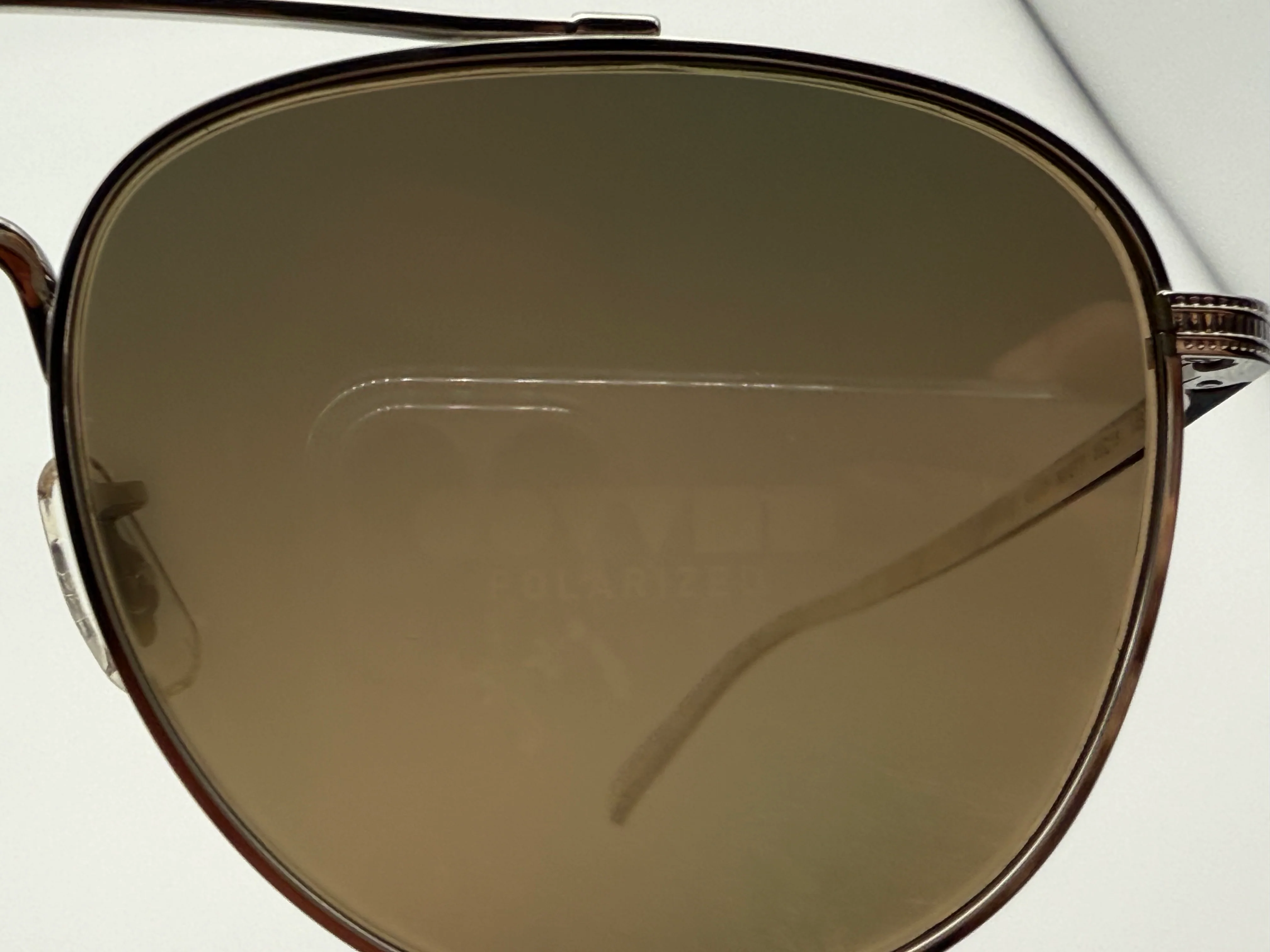 Oliver Peoples Rivetti 55mm OV 1335 5036GB Silver / Sandstone Gradient Polarized Titanium Japan NEW missing box - Image 7