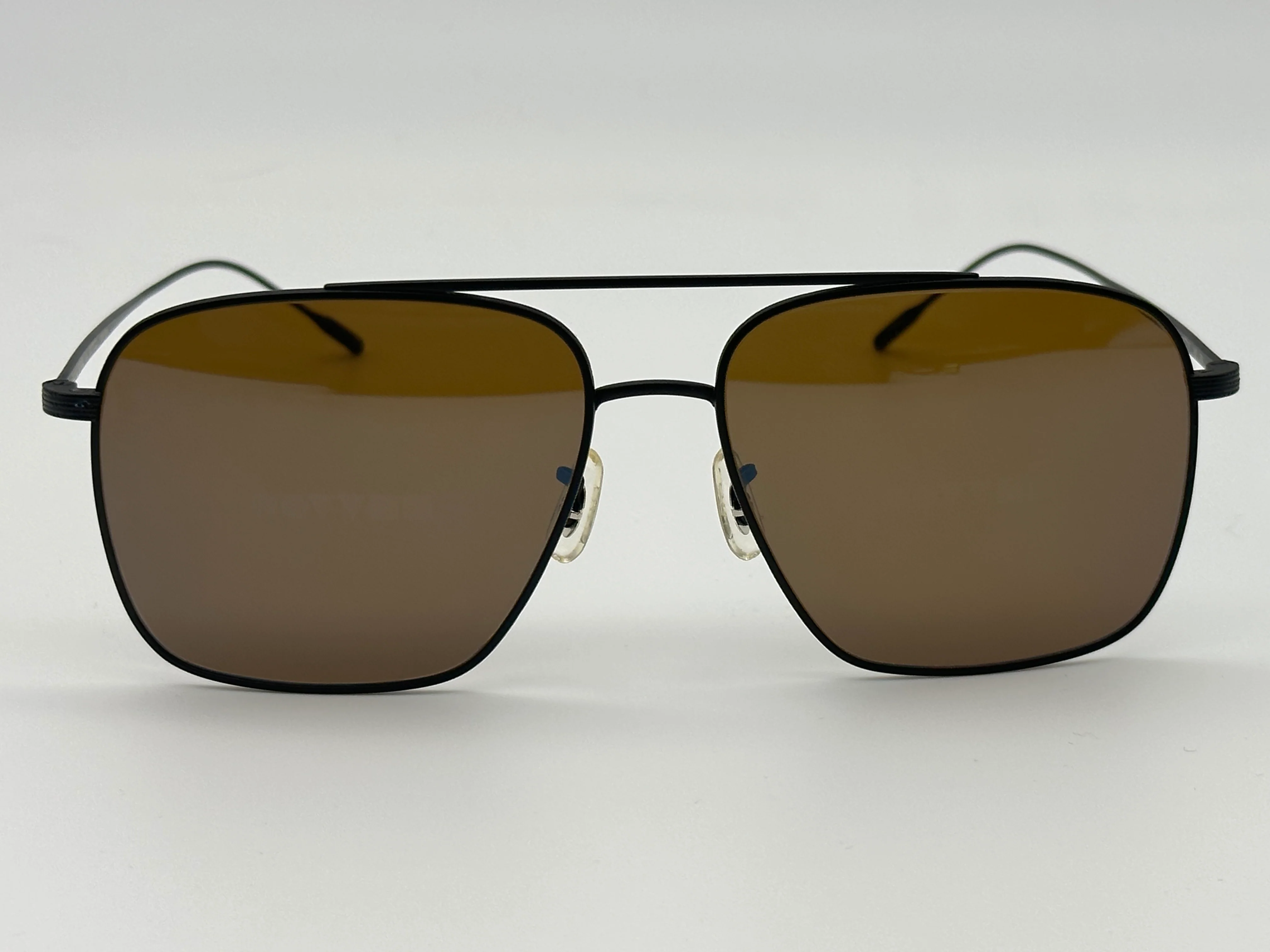 Oliver Peoples Dresner 56mm OV 1320 ST 5062G8 Matte Black/Cognac Mirrored Sunglasses Japan NEW - Image 5