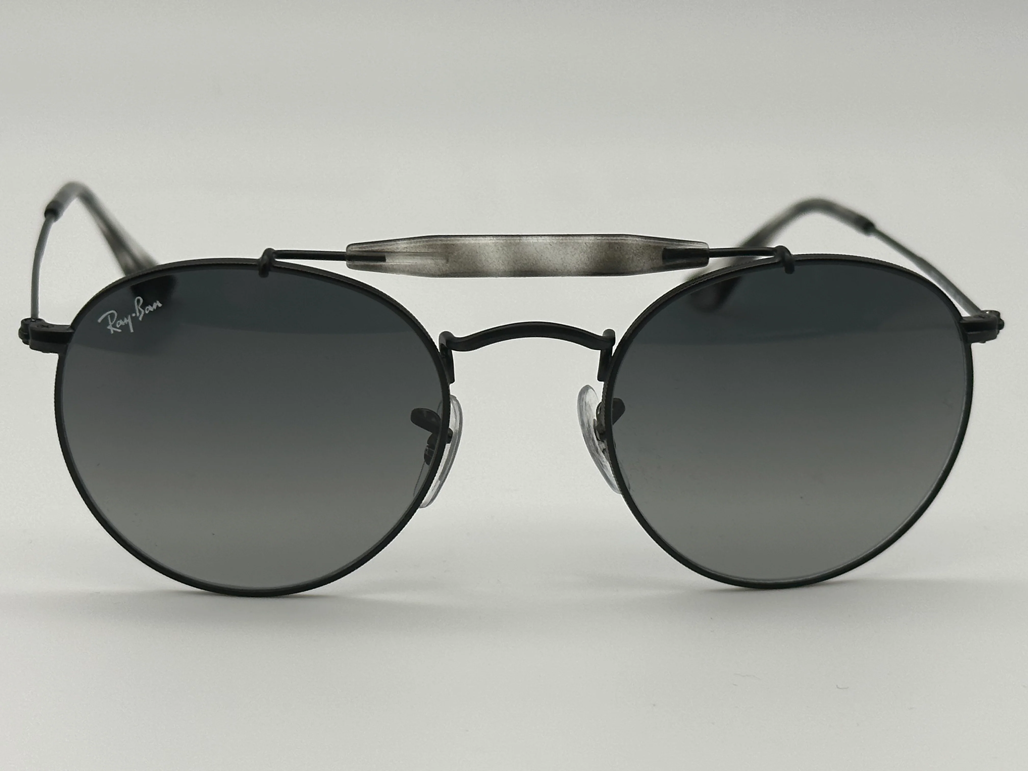 Ray Ban RB 3747 Double Bridge Polished Black Gray Gradient 50mm - Image 9