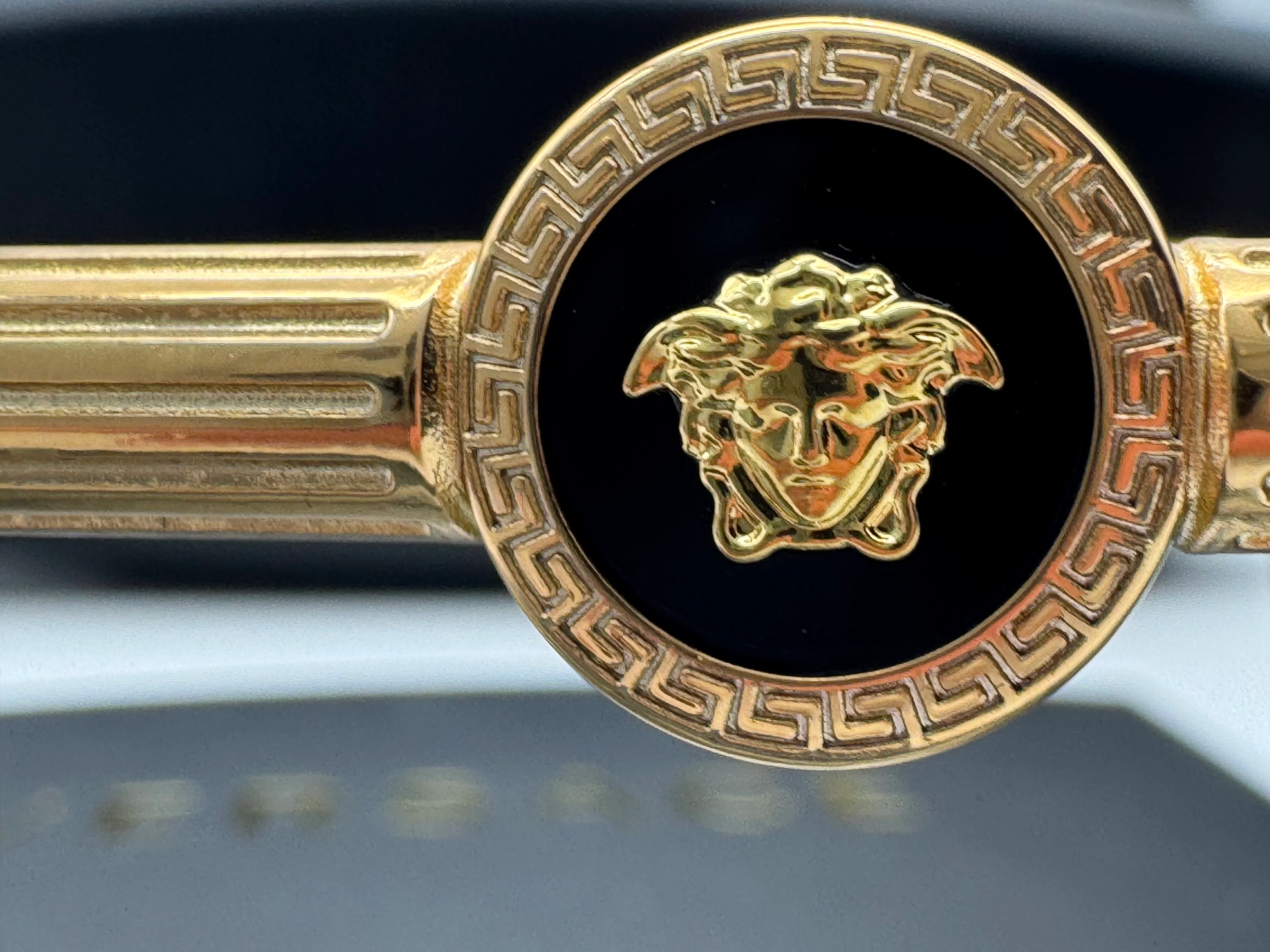 Versace VE 2236 59mm Gold / Dark Gray 100287 Italy - Image 7