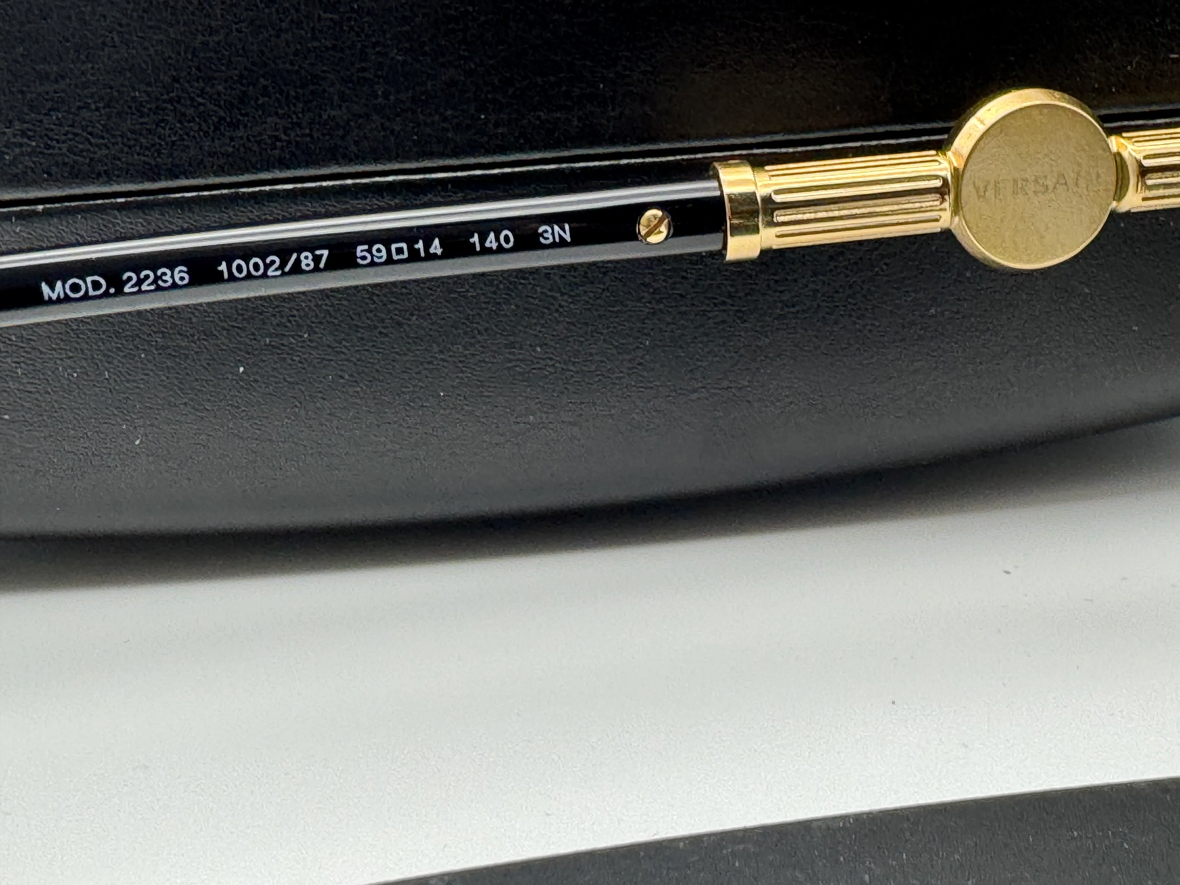 Versace VE 2236 59mm Gold / Dark Gray 100287 Italy - Image 8